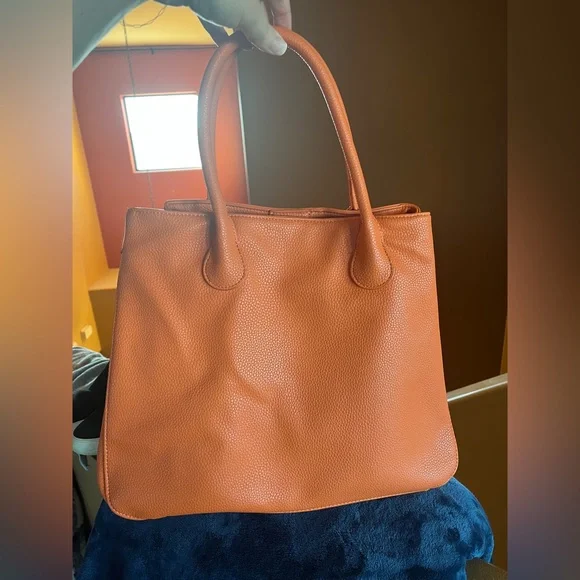 Orange “Leather” Tote Bag - Picture 7 of 7